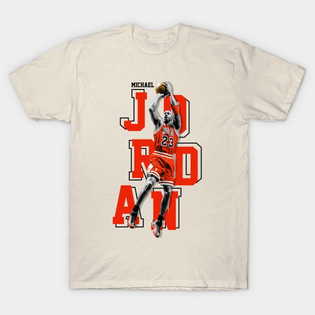 Michael Jordan 23 Basketball T-Shirt by Geraldines